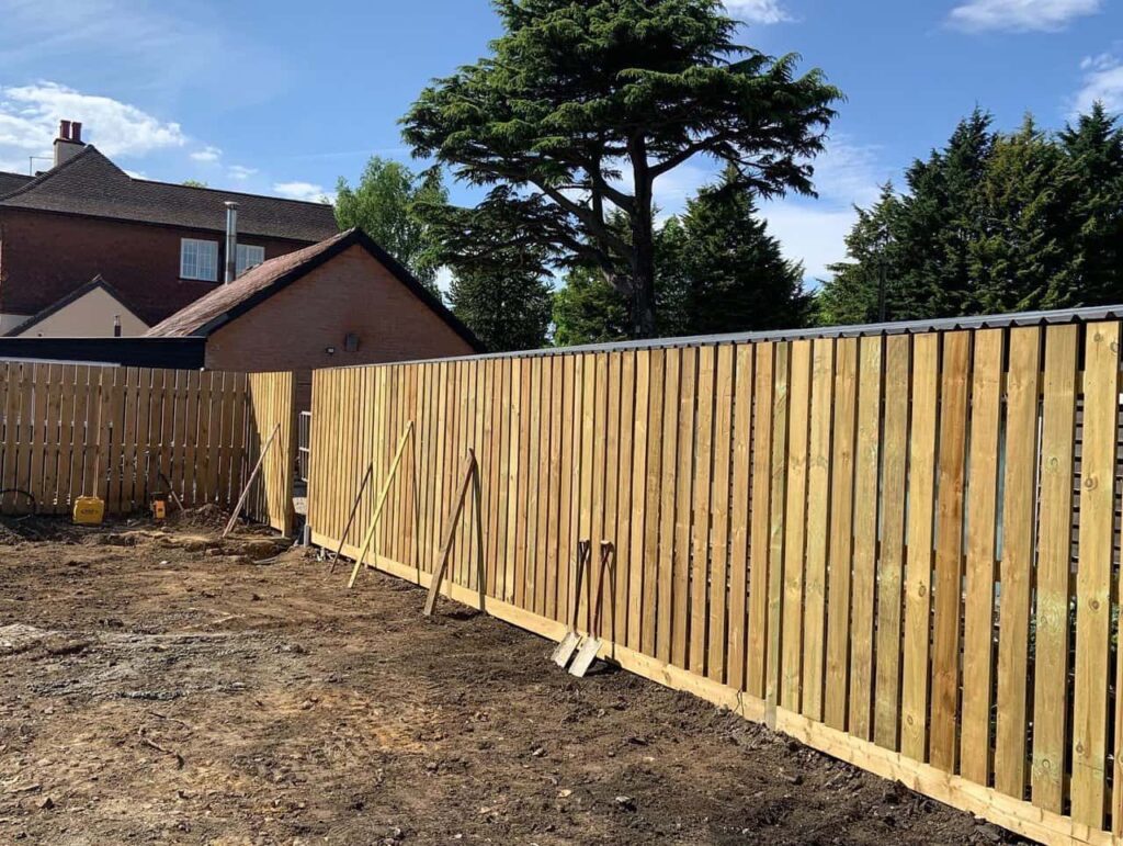 This is a photo of Bespoke custom fencing installed by Fast Fix Fencing Caterham